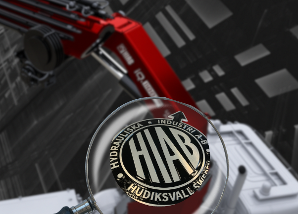 Hiab Sign Celebrating 80 Years with JUBILEE EDITION HIAB Loader Cranes ...