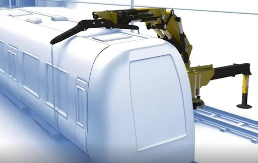 High Rail Loader HIAB iX.RAIL Range of Loader Cranes for Railway Solutions | Reliable ...