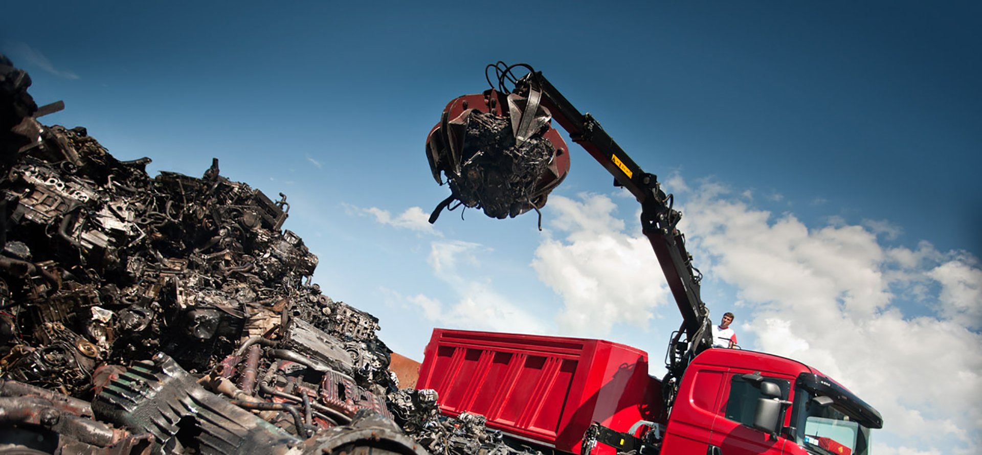 Hiab Trash Rake Recyclingkrane | Produkte | Hiab
